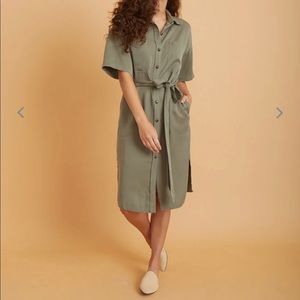 NWOT Marine Layer RENATA Midi Belted Dress